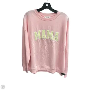 Peace Flow Sweatshirt Crewneck By Workshop In Pink, Size: Xl