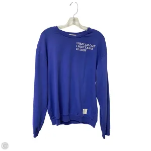 Sweatshirt Crewneck By Clothes Mentor In Blue, Size: Xl WaterRepellent Surface smooth zipper