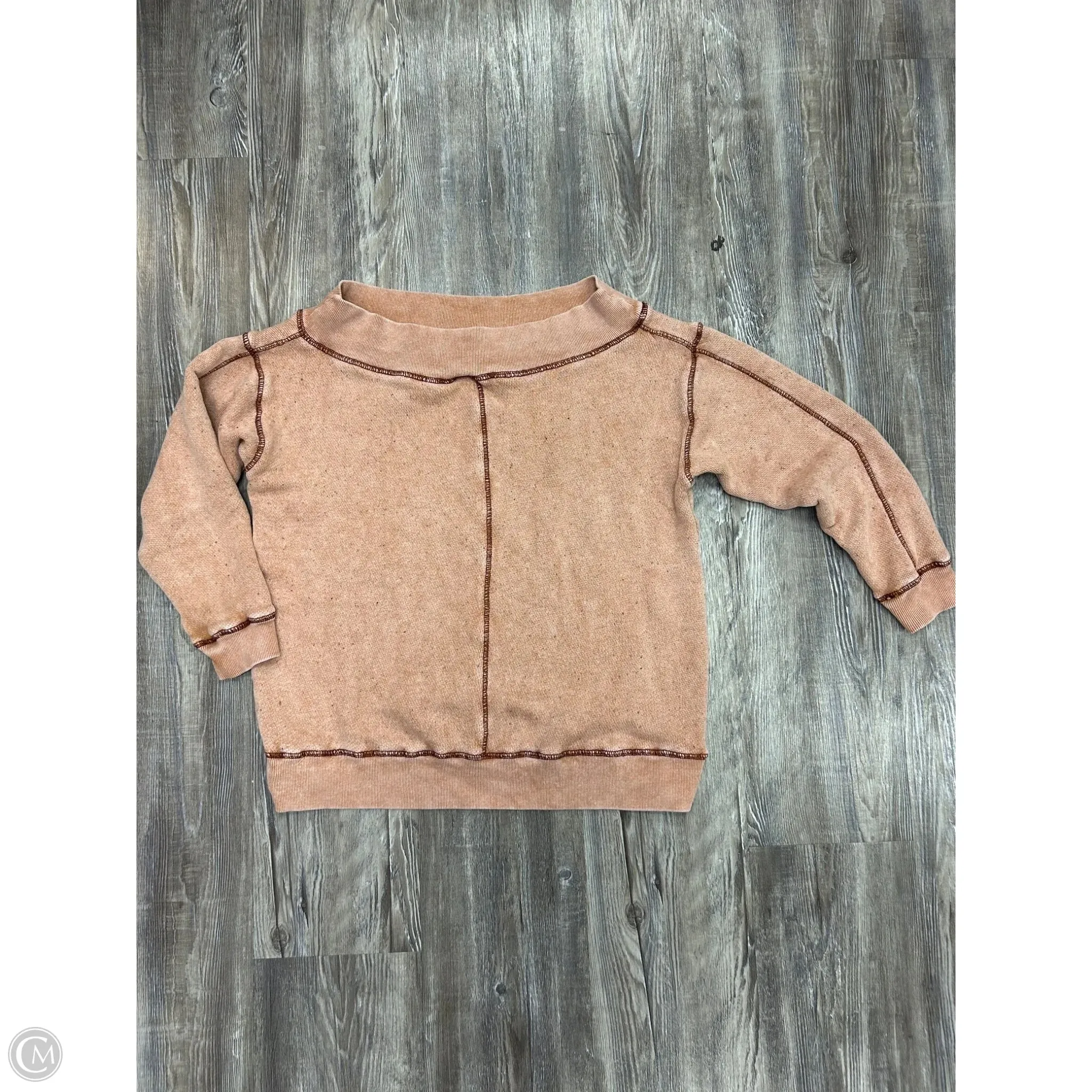 CompressiveFitFabric Aura Core Sweatshirt Collar By Pilcro In Peach, Size: Xxs