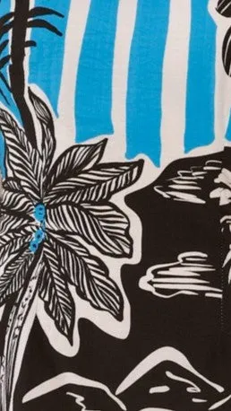 Nola Mini Dress - Tropez Blue Relaxed Chic Look Club Warm