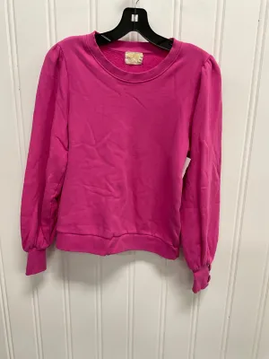 Sweatshirt Crewneck By Nation Ltd In Pink, Size: S FlexibleFit Pure Tone