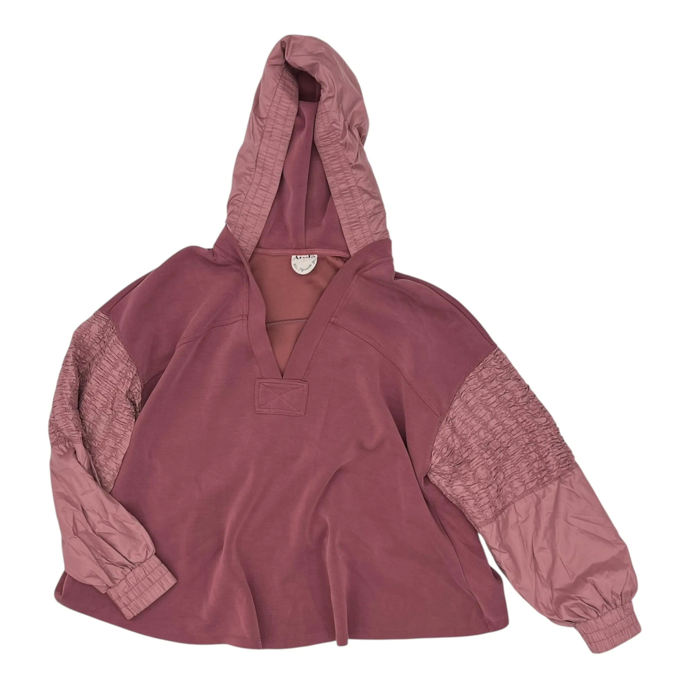 Sweatshirt Hoodie By Clothes Mentor In Pink, Size:Xl Smart Look Stretch Fit