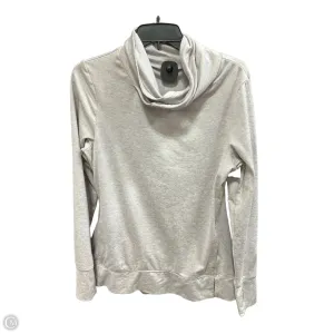 Raw Linen Athletic Sweatshirt Crewneck By Apana In Grey, Size: M