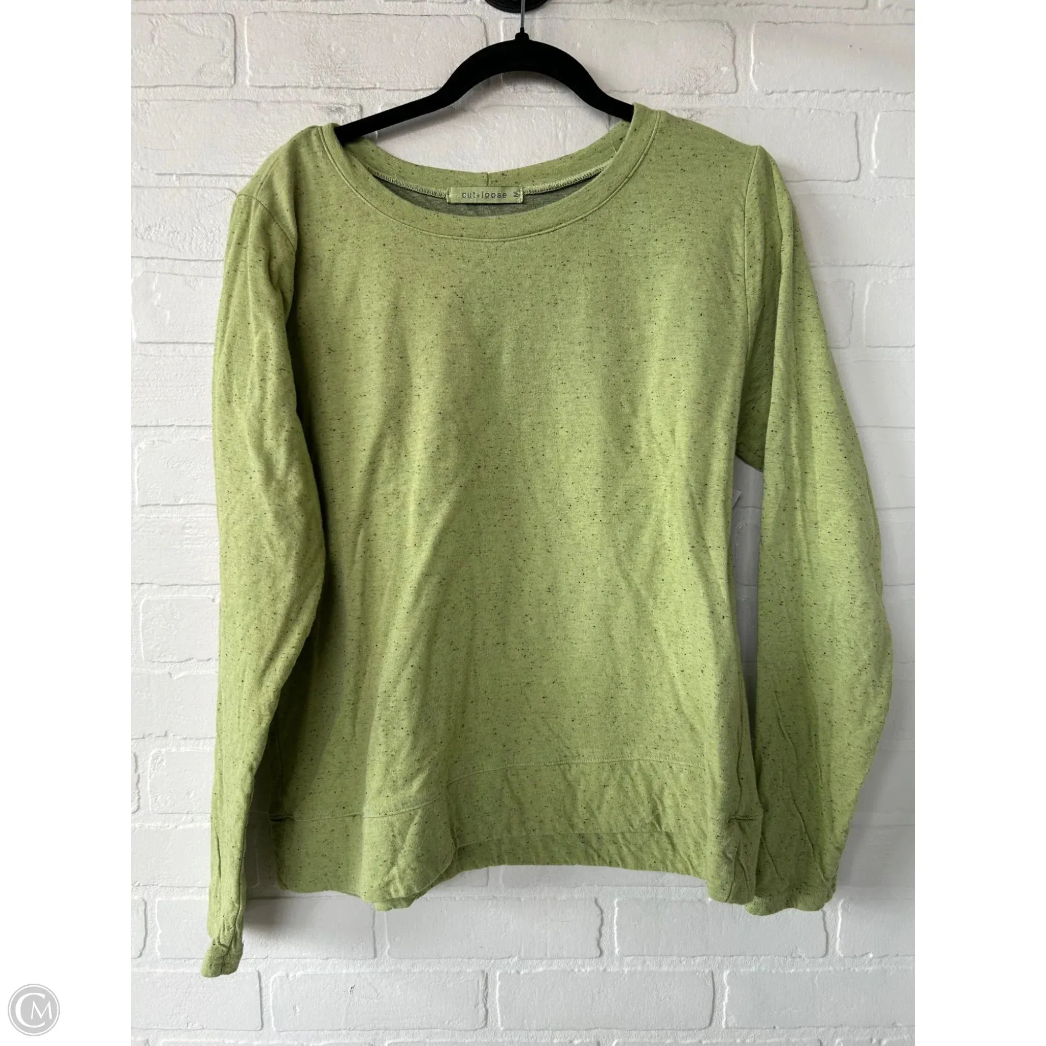 Sweatshirt Crewneck By Cut Loose In Green, Size: M SmoothEdging Sprint Fit