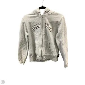 Sweatshirt Hoodie By Tommy Hilfiger In Grey, Size: L WindproofInterior