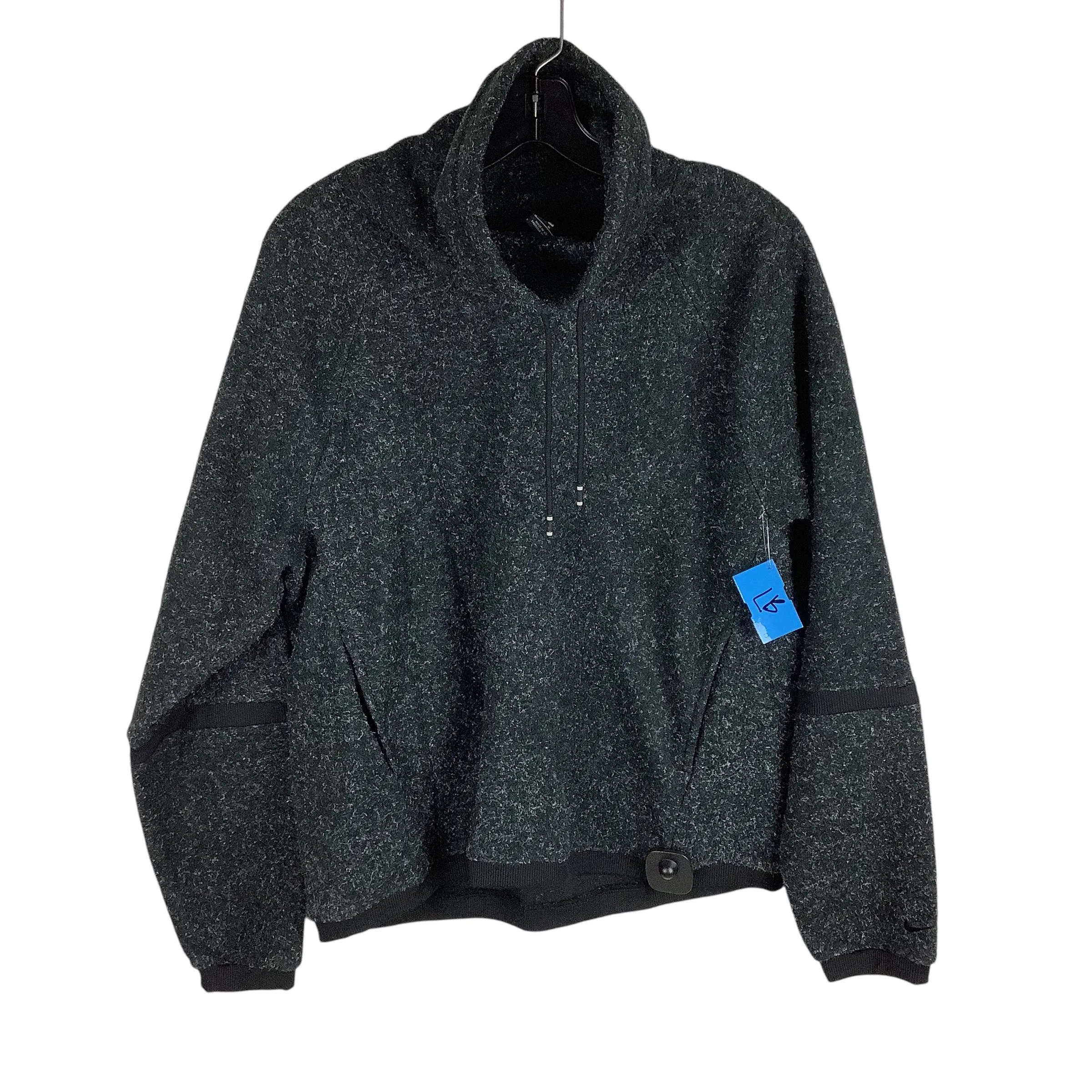 Athletic Sweatshirt Collar By Nike In Grey, Size: M Everyday Outfit