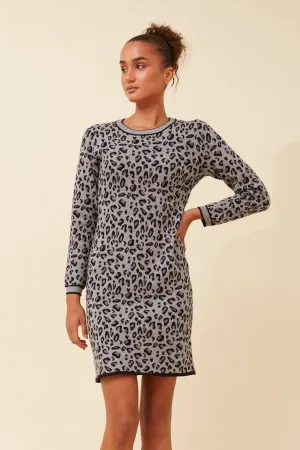 All-Day Fit Teen Fresh NOVALEE ANIMAL PRINT KNIT DRESS