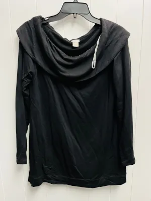 Sweatshirt Collar By Chicos In Black, Size: M MultiPurposePockets Easy Style