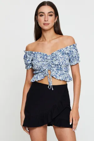 bodysuit Black Wrap Shorts Mini