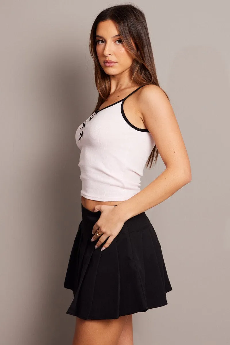 Pink Ribbon Top Singlet Translucent Soul Stylish Jacket
