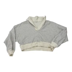 TagFreeDesign Seamless Sleeve Construction Sweatshirt Collar By By Together In Black & Cream, Size:S