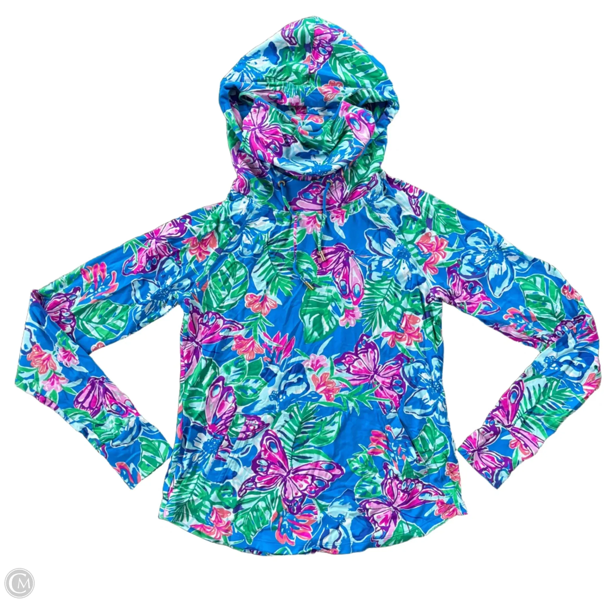Sweatshirt Designer By Lilly Pulitzer In Blue, Size: S Comfort sleepwear Beach Ease