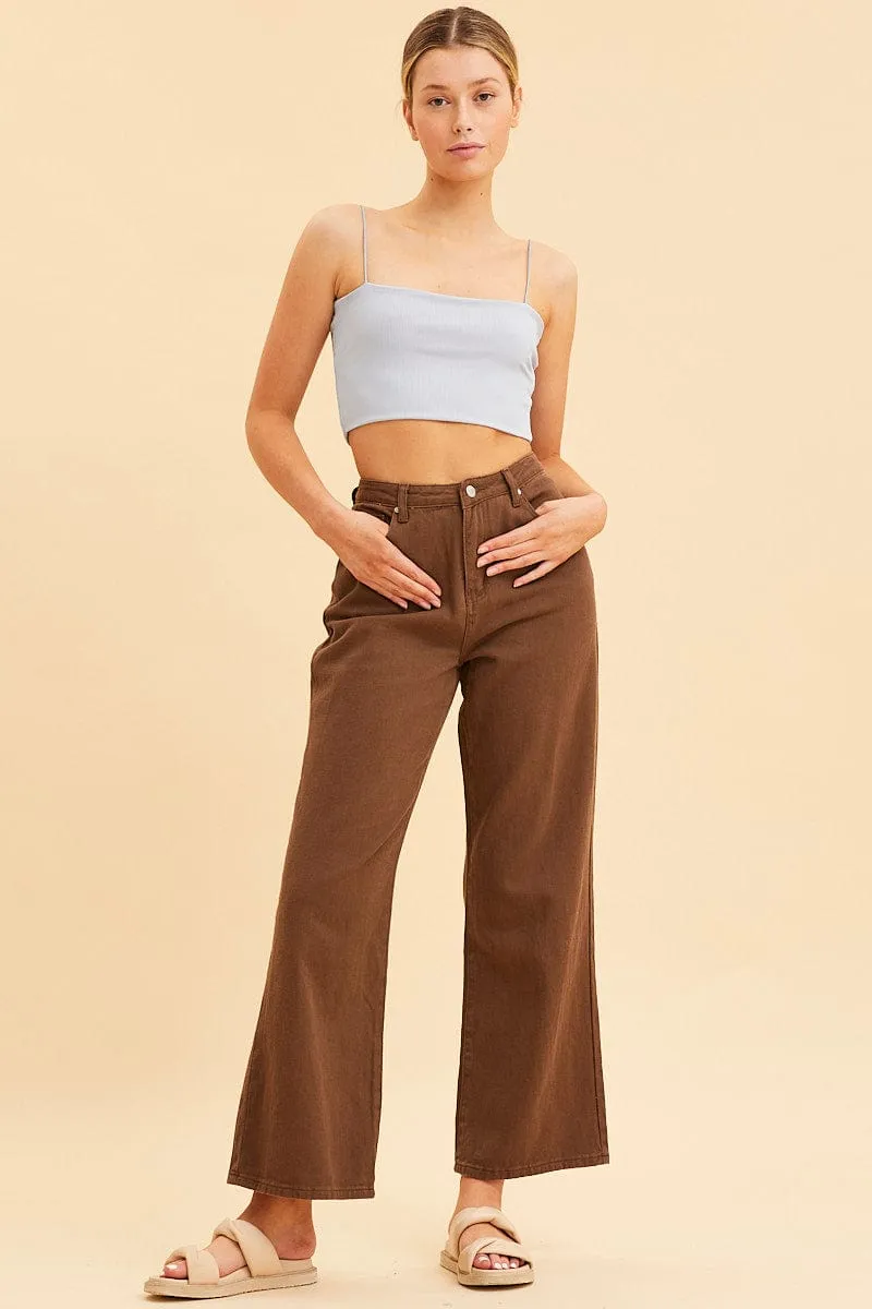 Blue Bandeau Singlet Rib Top VersatileCuff WindResistantWeave