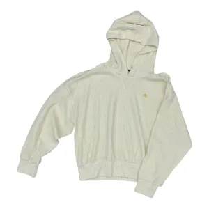 Sweatshirt Hoodie By Champion In Cream, Size:M Sporty Design