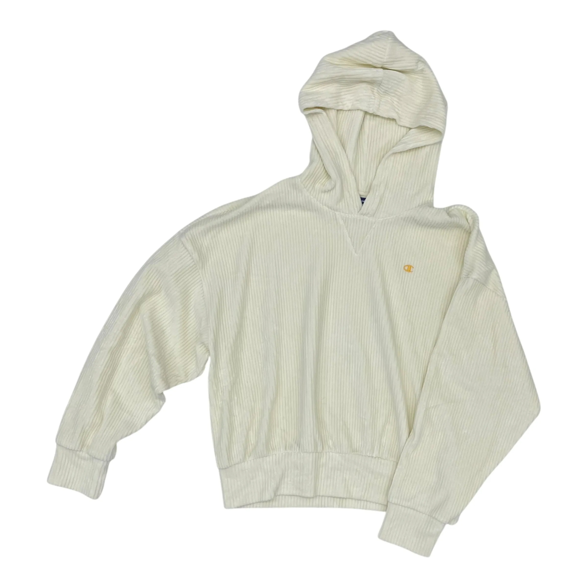 Sweatshirt Hoodie By Champion In Cream, Size:M Sporty Design