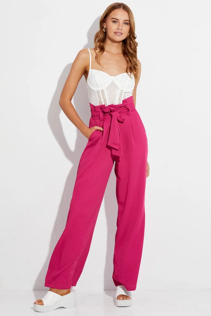 DurableBlend WrinkleFreeFabric White Crop Top Singlet Cami Lace