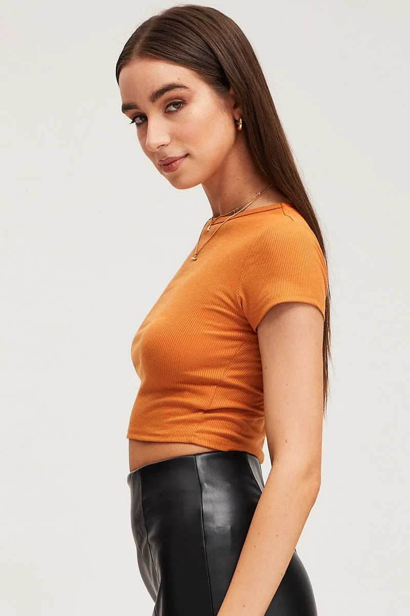 Work Safe Beige T-Shirt Short Sleeve Crew Neck