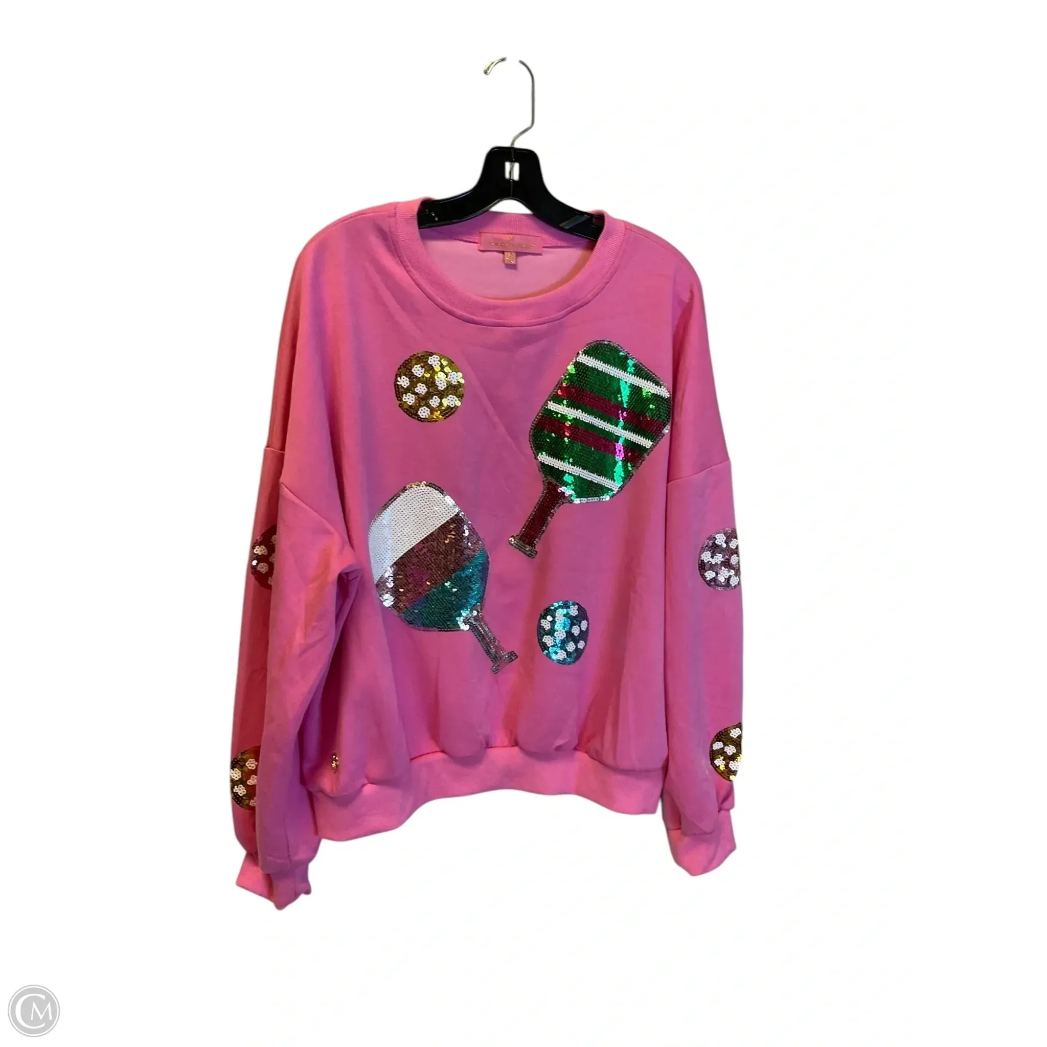 Speed Soul Sweatshirt Crewneck By Simply Southern In Pink, Size: Xl