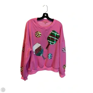 Speed Soul Sweatshirt Crewneck By Simply Southern In Pink, Size: Xl