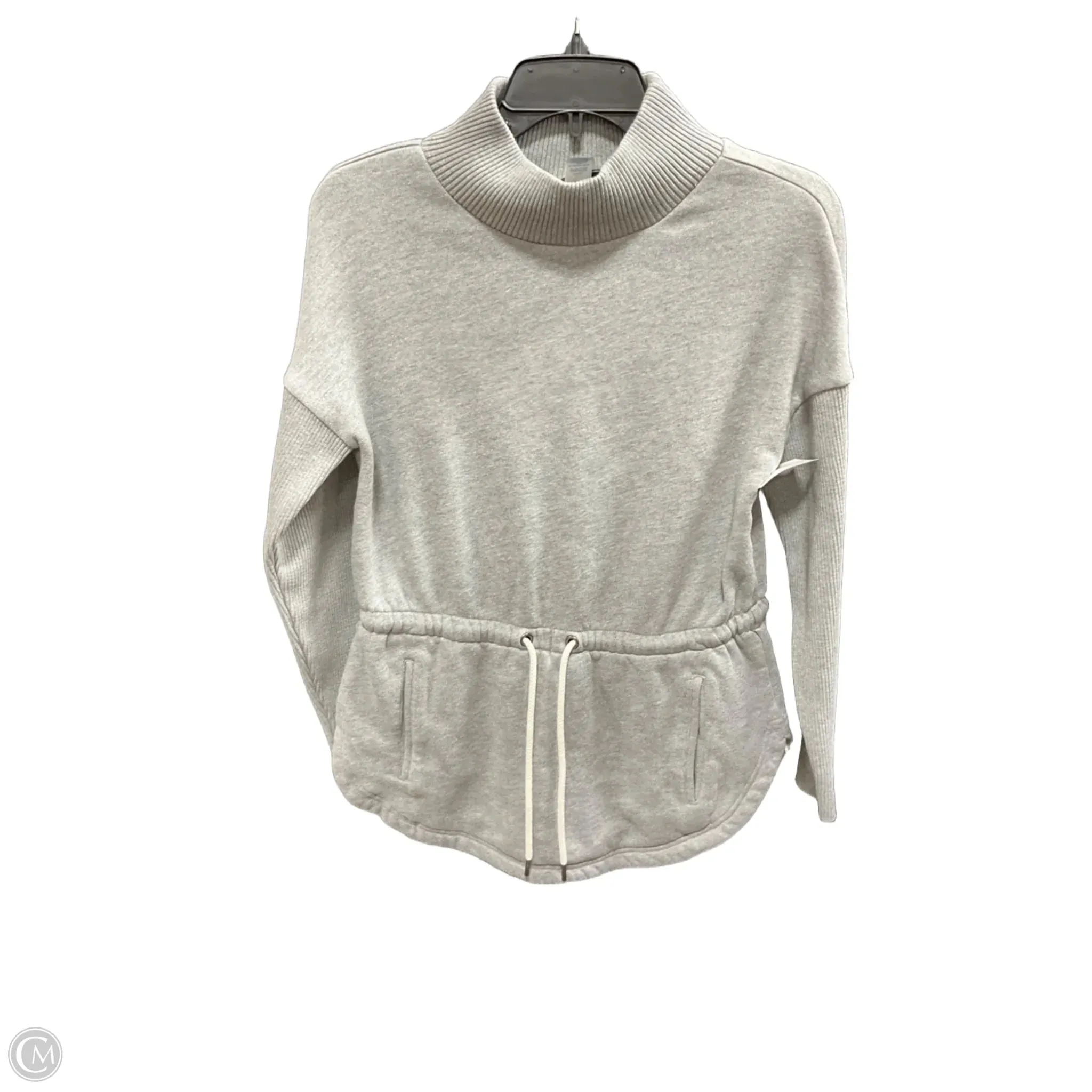 Athletic Sweatshirt Crewneck By Lou And Grey In Grey, Size: Xs Cozy Cardigan
