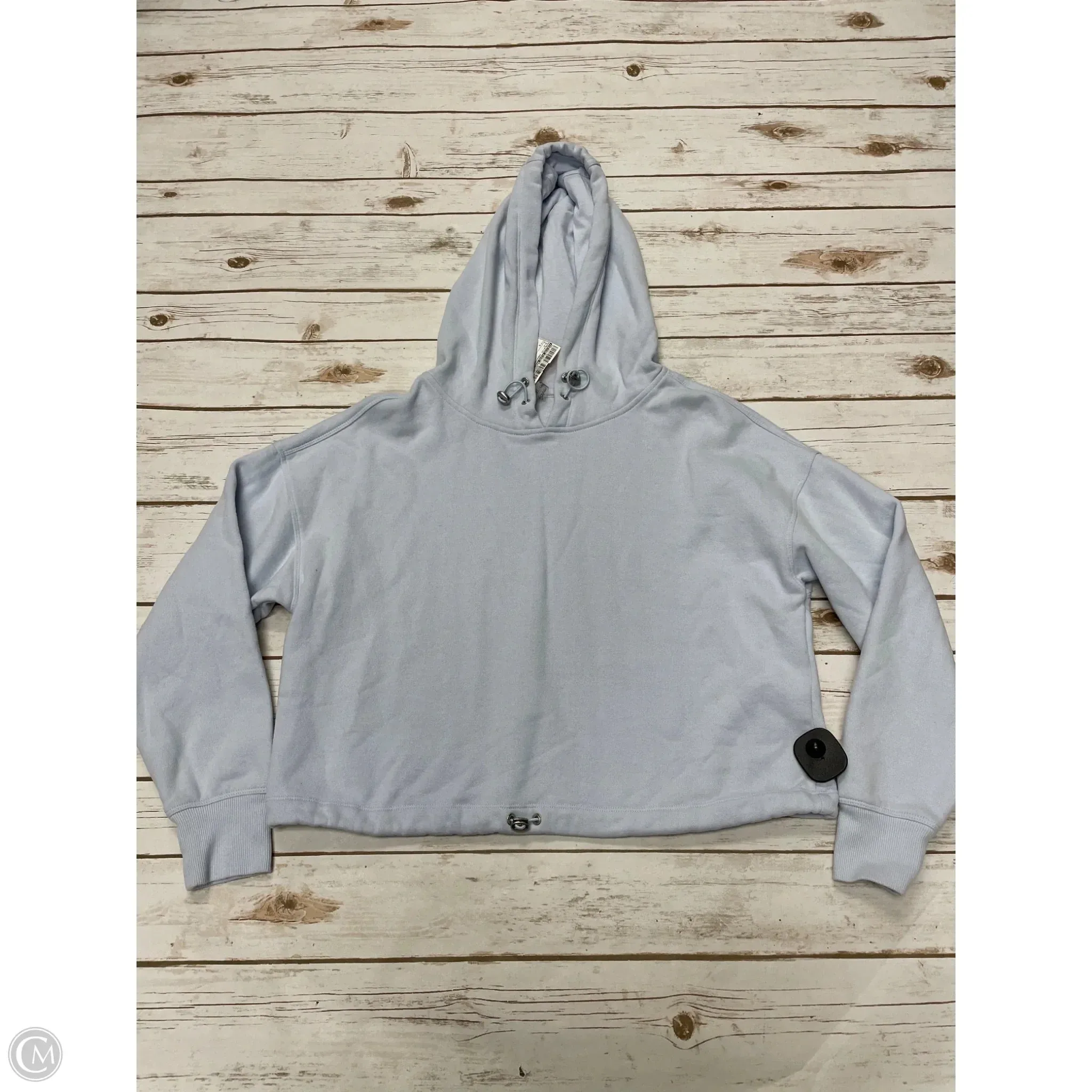 Athletic Sweatshirt Hoodie By Calvin Klein Performance In Blue, Size: S Seamless transition Metal Core