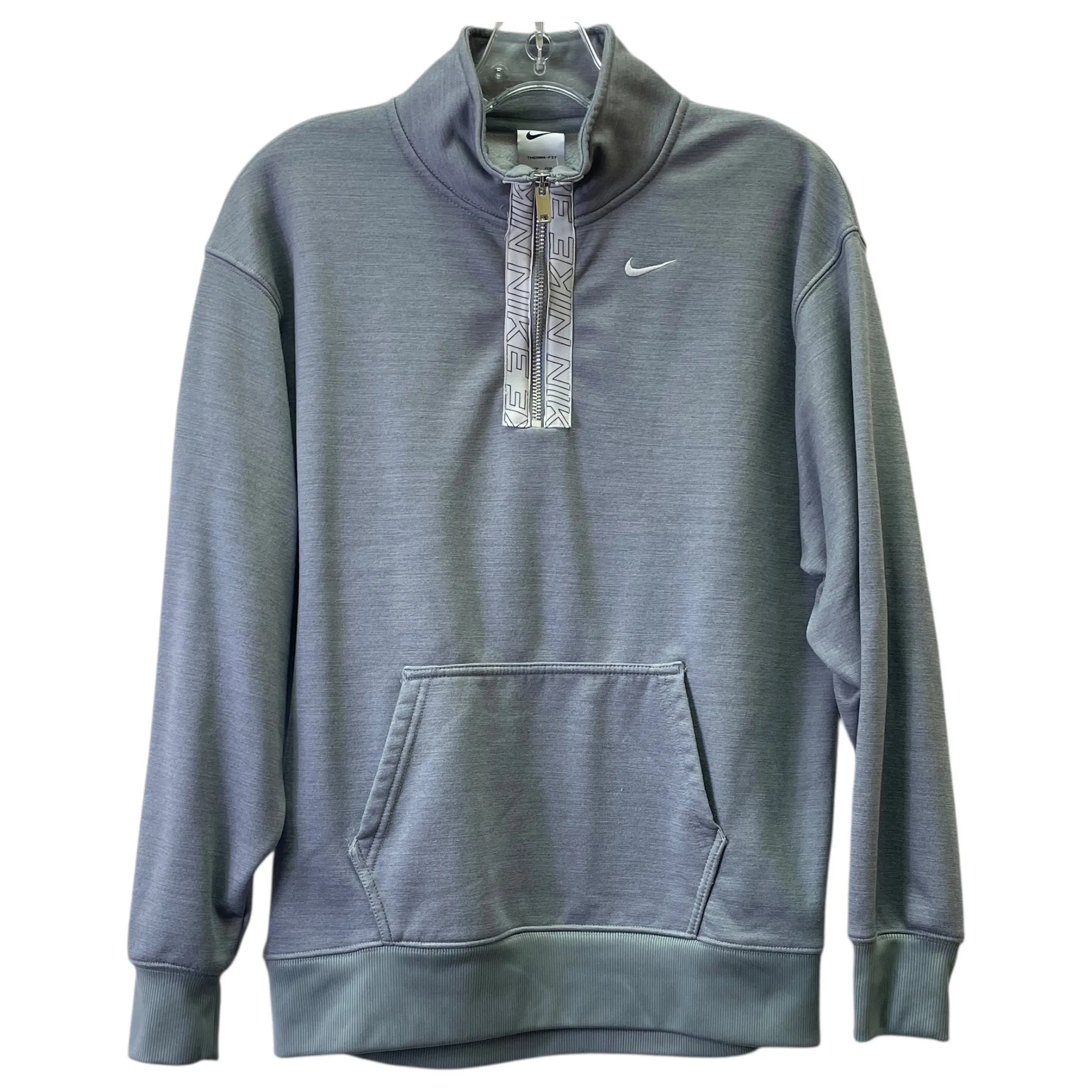 Athletic Sweatshirt Collar By Nike In Grey, Size:Xs MoistureWickingTechnology