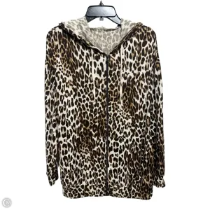 Summer Outfit Leopard Sweatshirt Hoodie By Blumin In Animal Print, Size: S