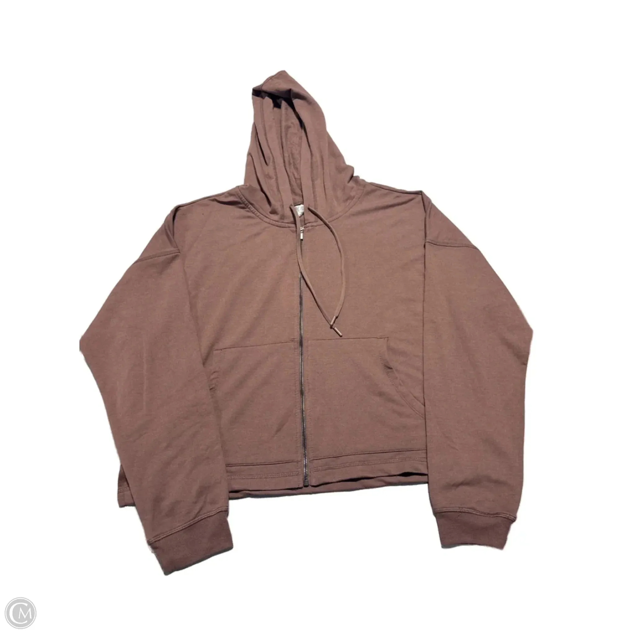 Sweatshirt Hoodie By 90 Degrees By Reflex In Brown, Size: Xxl CompactFold