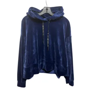 Velour Sweatshirt Hoodie By Philosophy In Blue, Size: L AntiPillingCloth