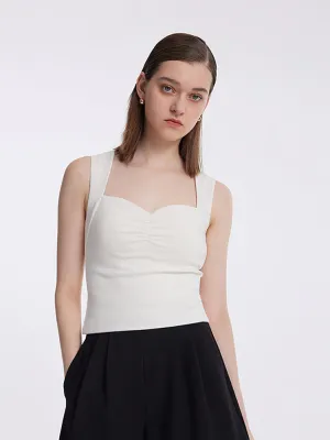 Knitted Camisole With Detachable Chest Pads non - magnetic
