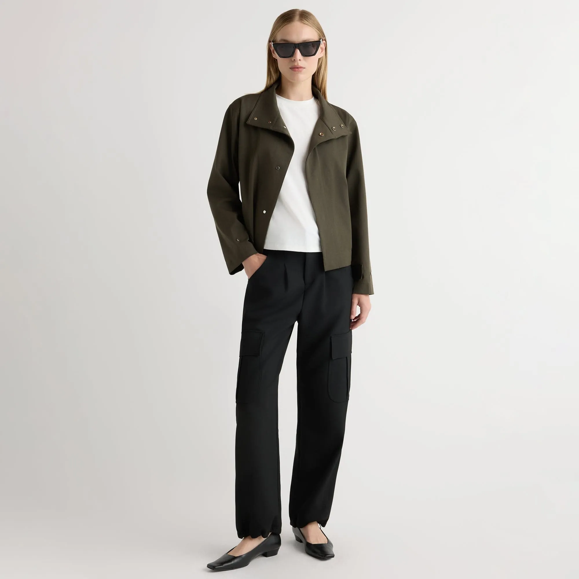 Lynda Tailored Utility Pant Core Basic Slim Silhouette