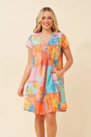SHALIMAR TROPICAL PRINT DRESS SeamlessFit