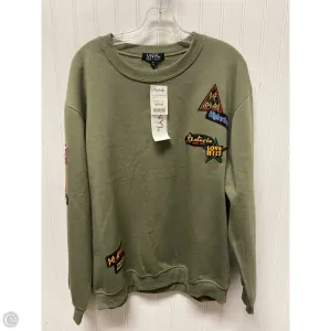 Breathable mesh lining Winter Ready Sweatshirt Crewneck By Clothes Mentor In Green, Size: Xl