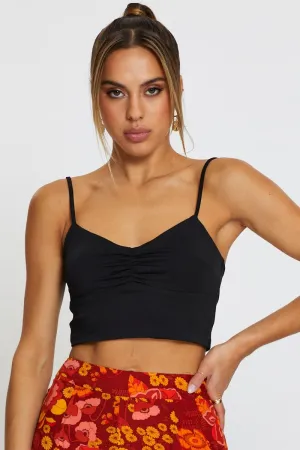 Black Crop Top Country Core Comfortable Jumpsuit