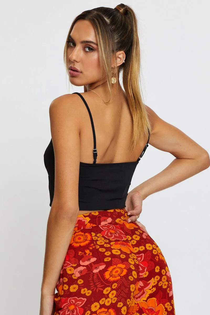 Utility Mode Relaxed Jeans Black Crop Top