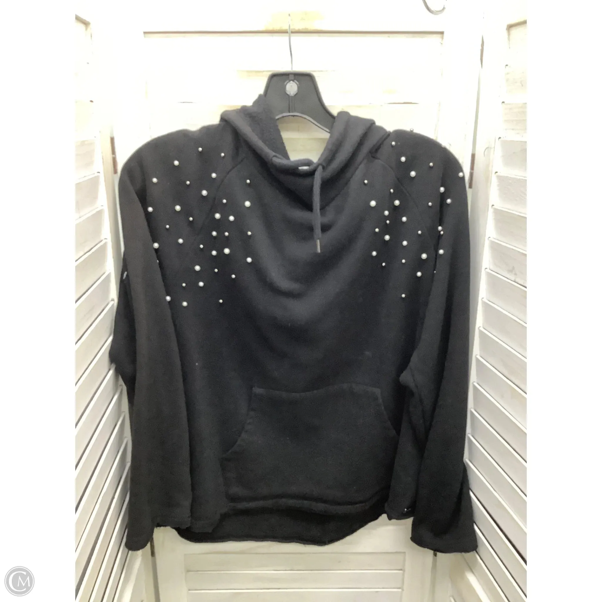 Sweatshirt Hoodie By Betsey Johnson In Black, Size: M Comfortable Wear warm glow
