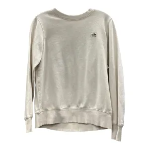Wardrobe Essential Shape Hug Athletic Sweatshirt Crewneck By The North Face In Cream, Size:Xs