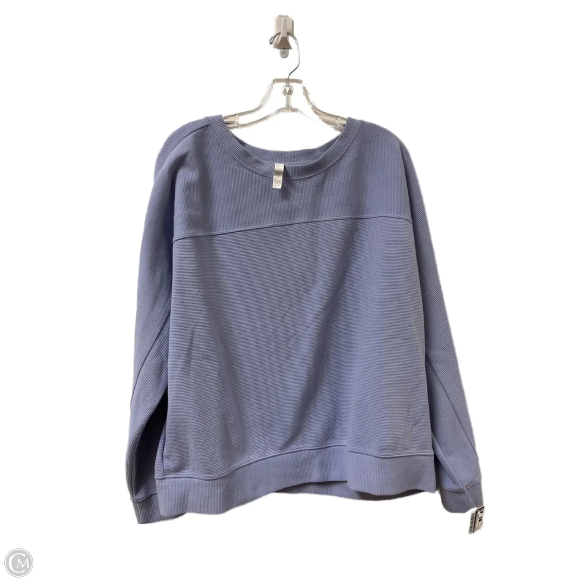 Athletic Sweatshirt Crewneck By Zella In Purple, Size: L NonRestrictive Movement Sophisticated Style