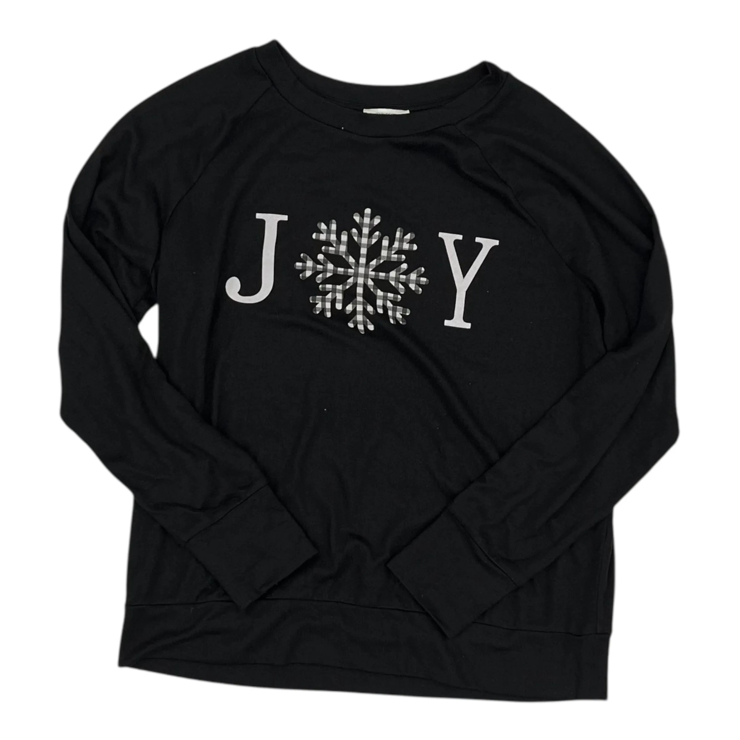 Sweatshirt Crewneck By Maurices In Black, Size:M Mind Ease