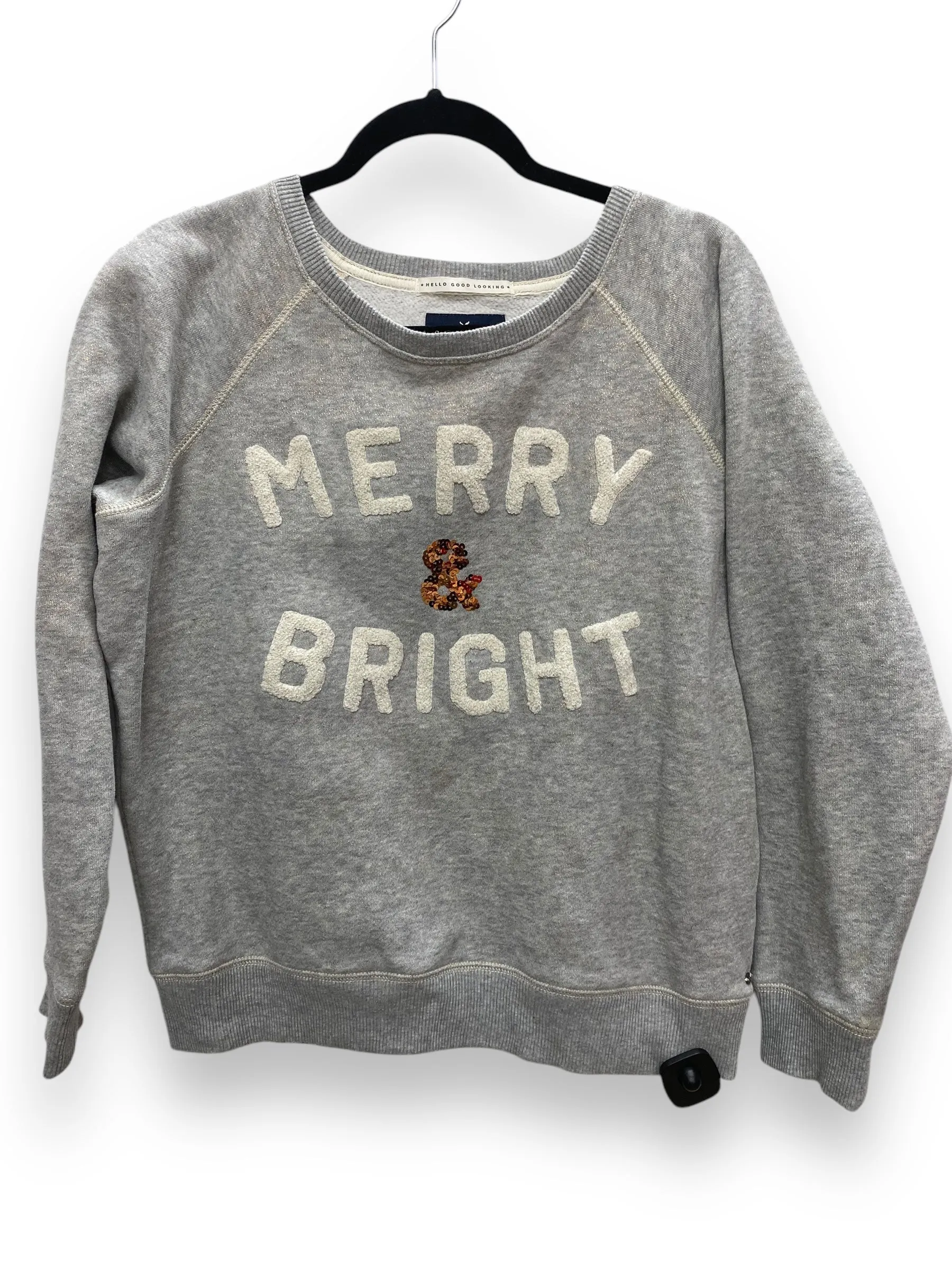 SeamlessFit Sweatshirt Crewneck By American Eagle In Grey, Size: L