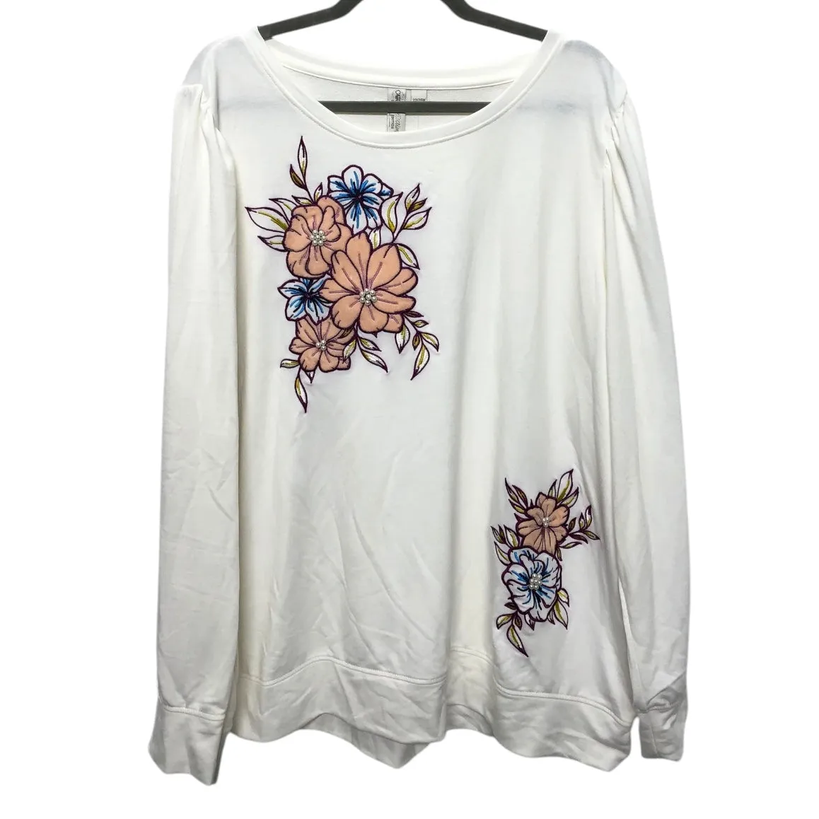 Future Edge Sweatshirt Crewneck By Cato In Cream, Size:24
