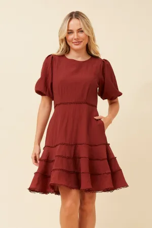 QUINLYN LINEN TIERED DRESS Free Shape