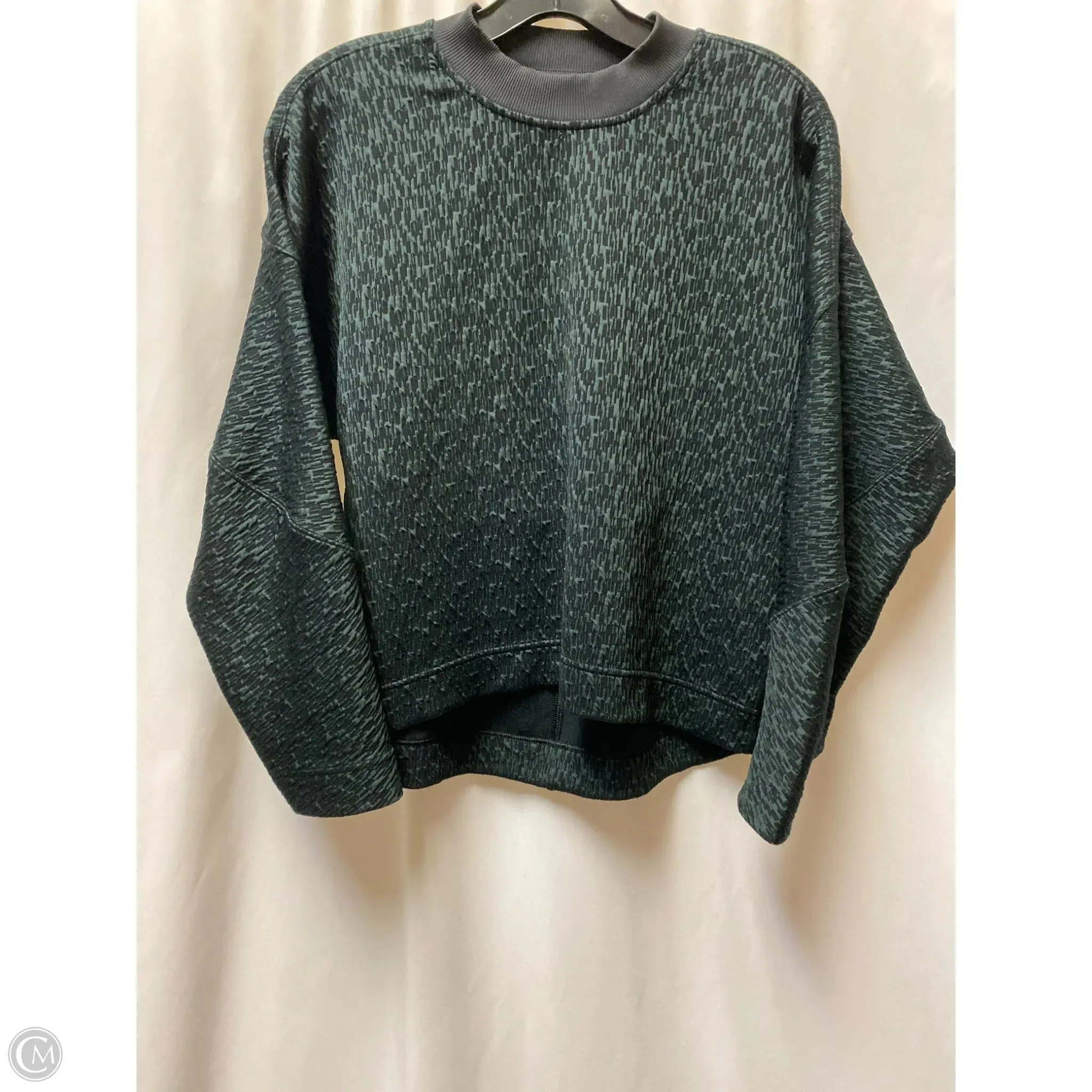 Athletic Sweatshirt Crewneck By Lululemon In Black, Size: M Work-Ready