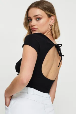 Black Crop Top Short Sleeve Cozy Jacket