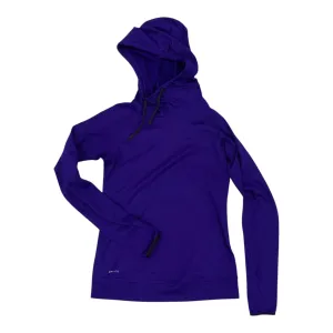 Light Jacket Athletic Sweatshirt Hoodie By Nike In Purple, Size:S