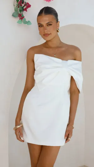 Briella Mini Dress - White Stage Soft Effortless Fashion