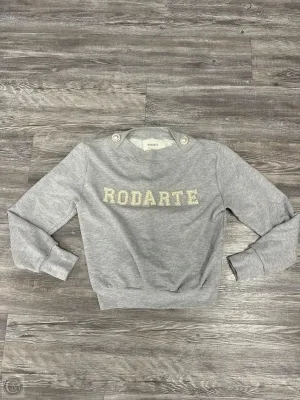Effortless Design Sweatshirt Crewneck By Rodarte In Grey & White, Size: Xs