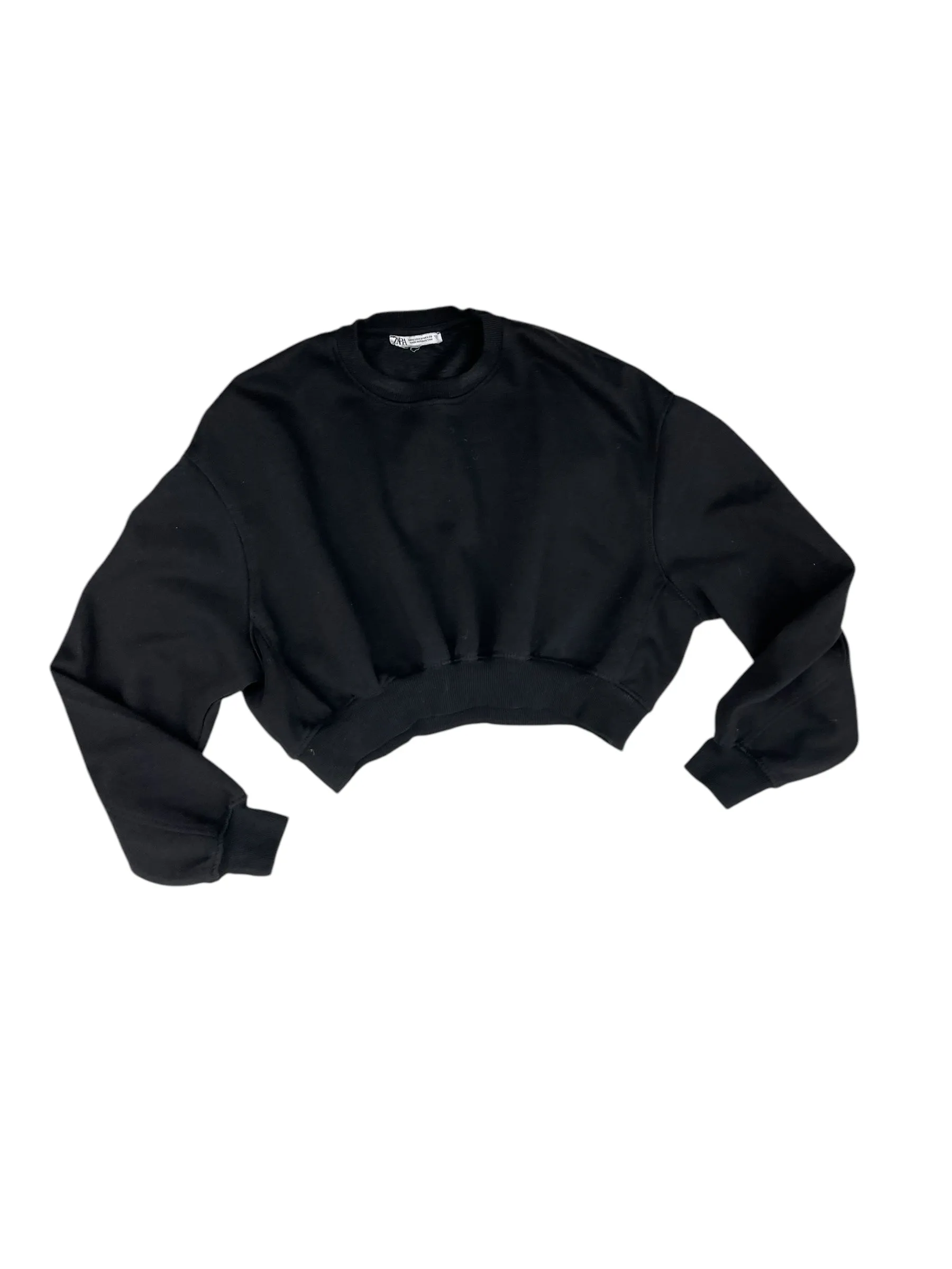 Beauty Glow Sweatshirt Collar By Zara In Black, Size: M