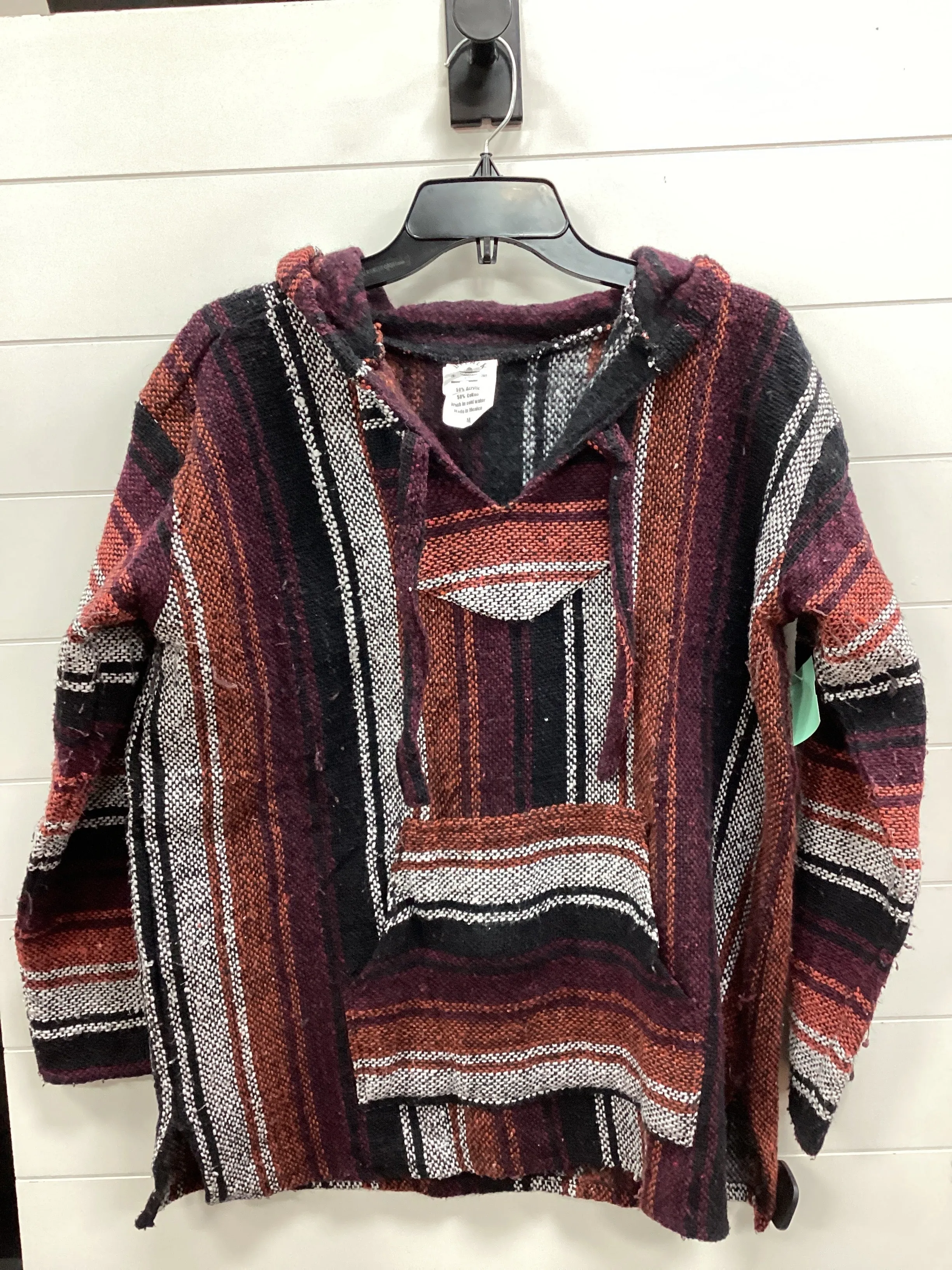 Sweatshirt Hoodie By Cmc In Striped Pattern, Size:M Party Guest