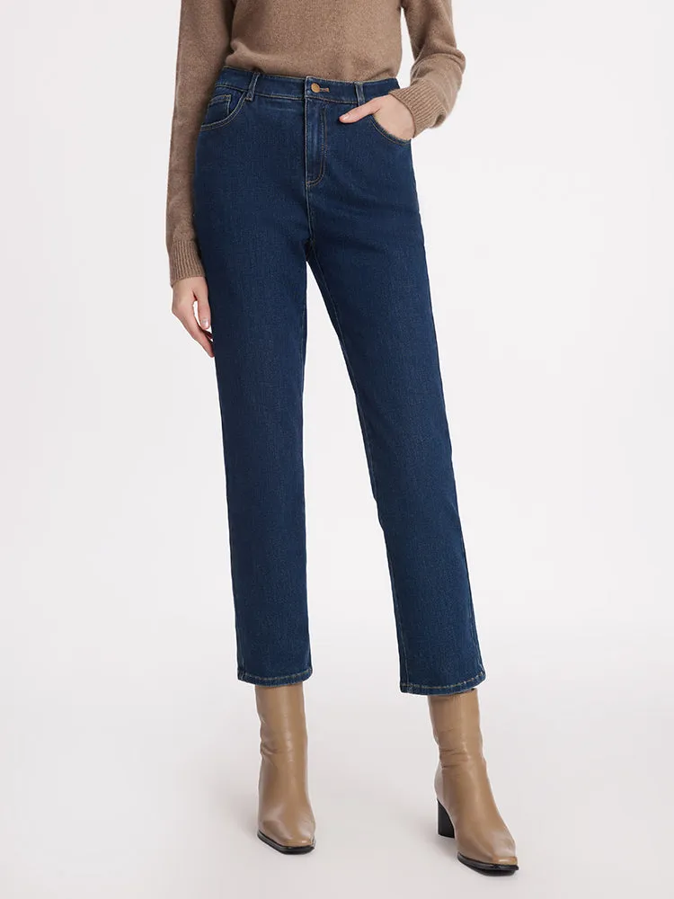 All Fit Design Cotton Ankle Length Women Tapered Jeans